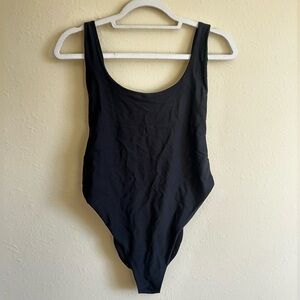 Aerie Black One-Piece Swim